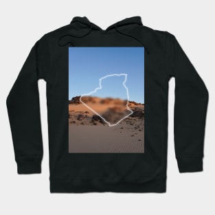 Algeria Country Map | Luminous Landscapes Hoodie